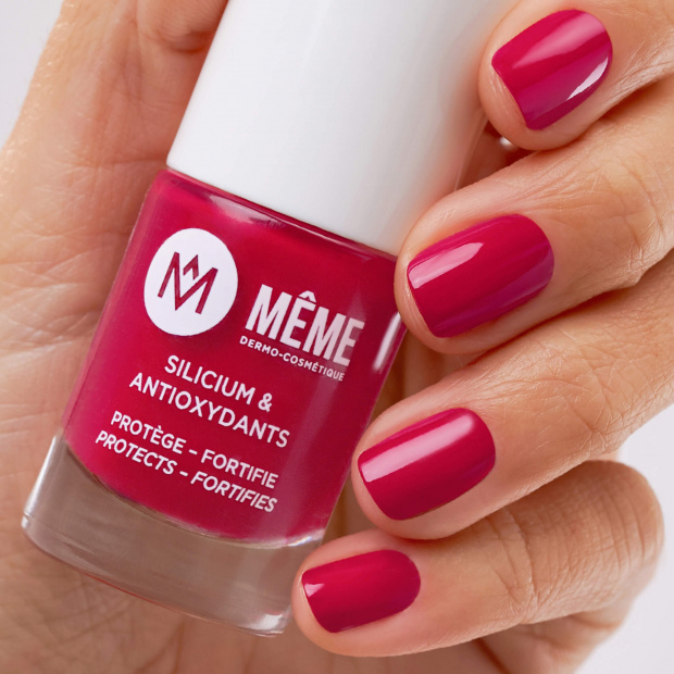 vernis au silicium rose foncé