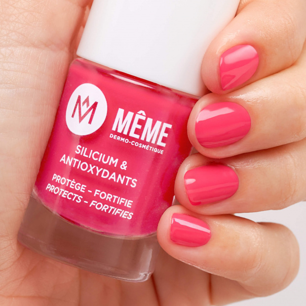 vernis à ongles au silicium rose pivoine - MÊME cosmetics