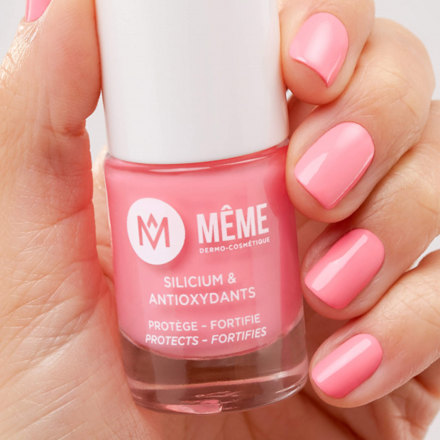 vernis au silicium rose bonbon