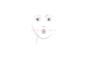 Gymnastique faciale la bouche On fait le poisson ... Et des bisous dans l'air !