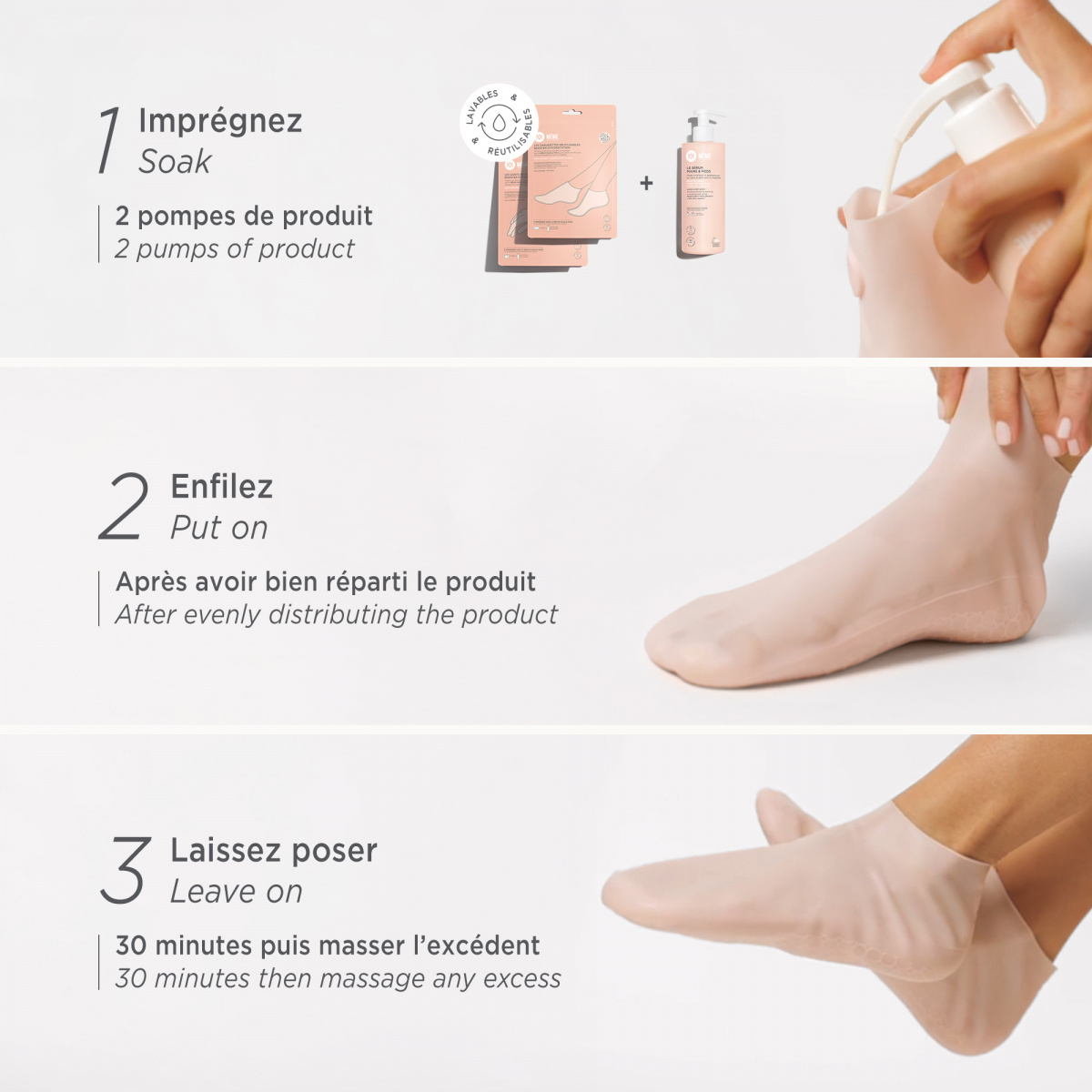 Routine soin des pieds